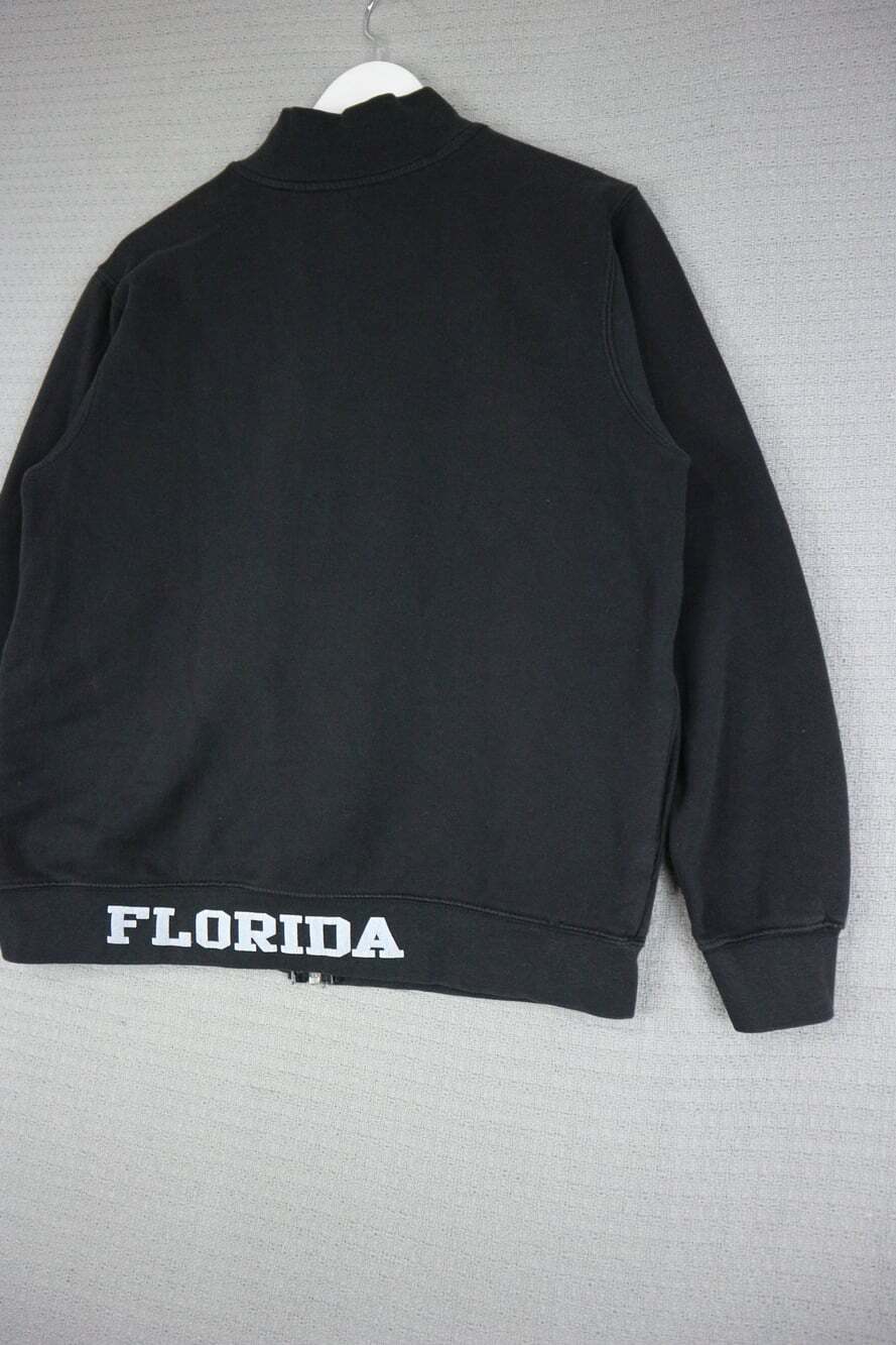 Miami Beach Florida Track Zip Up Jacket Cotton Mens Medium Y2K - Picture 6 of 7